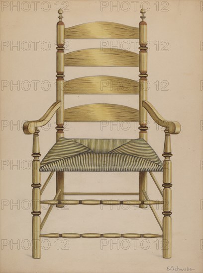 Armchair, c. 1937. Creator: Erwin Schwabe.