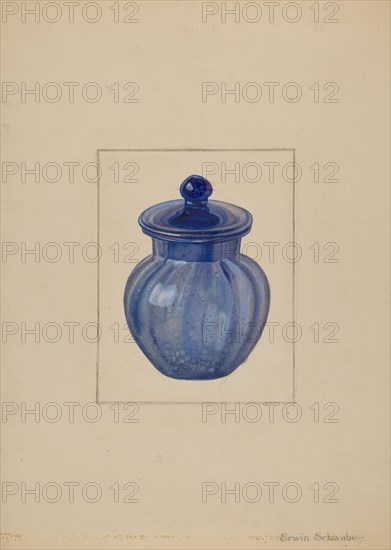 Rose Petal Jar, c. 1937. Creator: Erwin Schwabe.