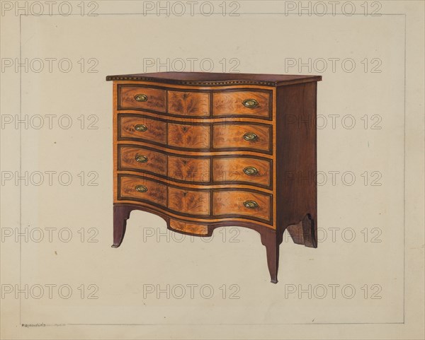 Chest of Drawers, c. 1938. Creator: M. Rosenshield-von-Paulin.