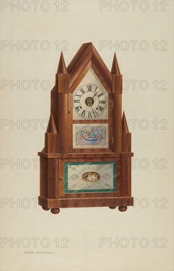 Shelf Clock, c. 1939. Creator: Lorenz Rothkrantz.