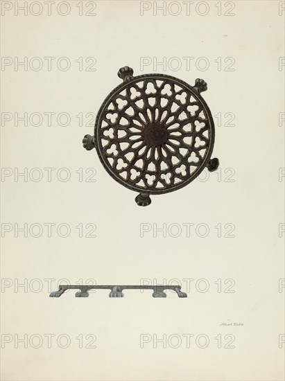 Trivet, c. 1939. Creator: Albert Rudin.