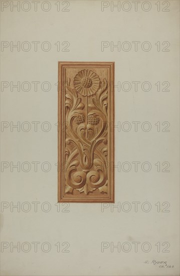 Furniture Panel, c. 1939. Creator: Albert Ryder.