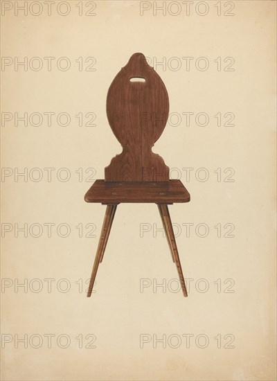 Zoar "Peasant" Chair, c. 1941. Creator: Ralph Russell.