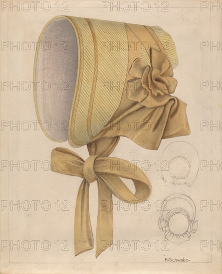 Child's Bonnet, c. 1941. Creator: Erwin Schwabe.