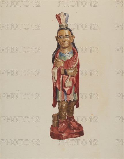 Cigar Store Indian, c. 1946. Creator: Albert Ryder.