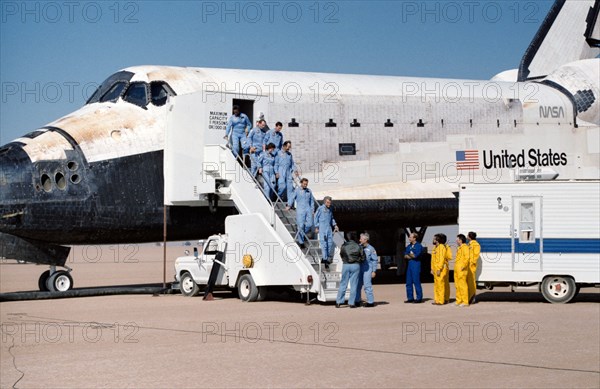 STS-61A landing, USA, November 6, 1985.  Creator: NASA.