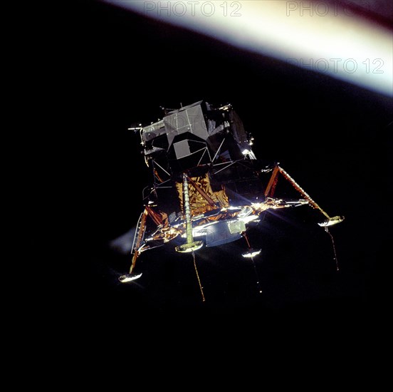 Eagle In Lunar Orbit, 1969. Creator: Michael Collins.