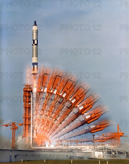 Gemini 10 launch, Cape Kennedy, Florida, USA, 1966.  Creator: NASA.