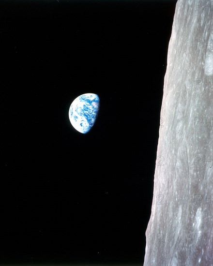 Earthrise - Apollo 8, December 24, 1968. Creator: William A Anders.