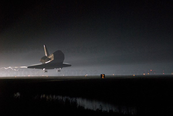 Endeavour touchdown - STS-123, Kennedy Space Center, USA, March 26, 2008..  Creator: NASA.