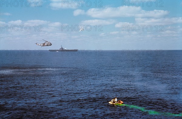 Gemini VI recovery, Atlantic Ocean, December 16, 1965. Creator: NASA.