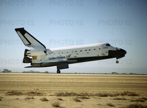 STS-40 landing, USA, June 14, 1991.  Creator: NASA.