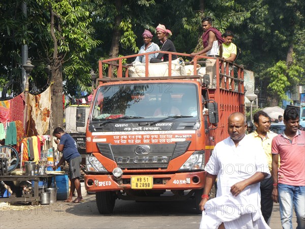 Eicher truck, West Bengal India, 2019. Creator: Unknown.