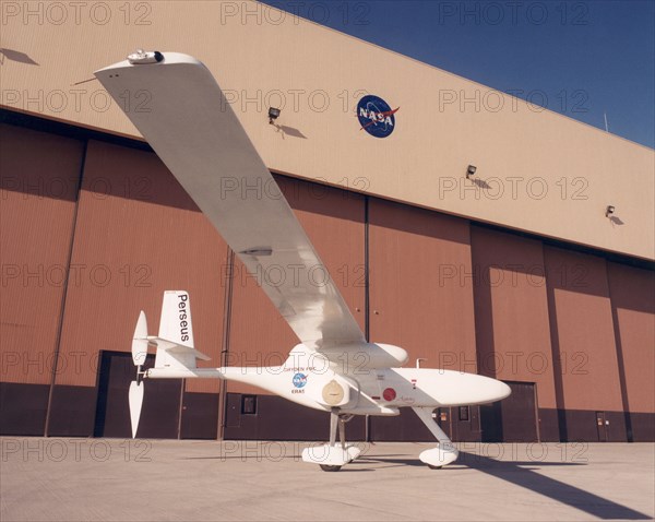 Perseus B parked on ramp, USA, September 1999. Creator: NASA.