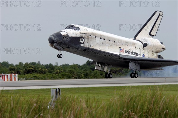 STS-121 landing, Kennedy Space Center, Florida, USA, July 17, 2006.  Creator: NASA.