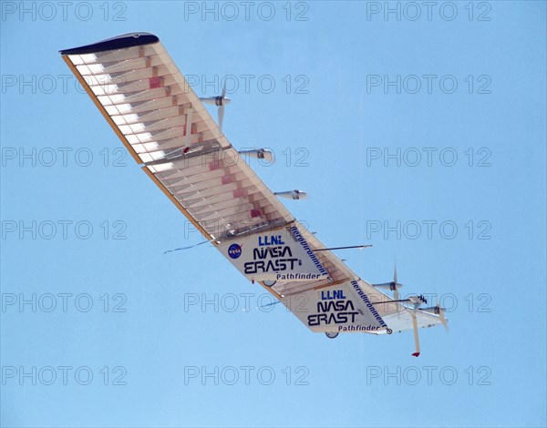 Pathfinder aircraft test flight, USA, July 27, 1995. Creator: NASA.