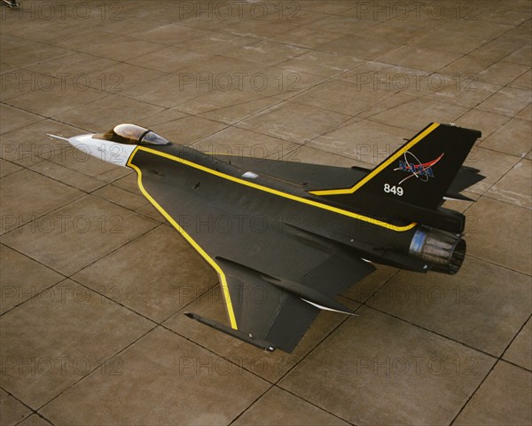 F-16XL with custom paint, USA, 1993. Creator: NASA.