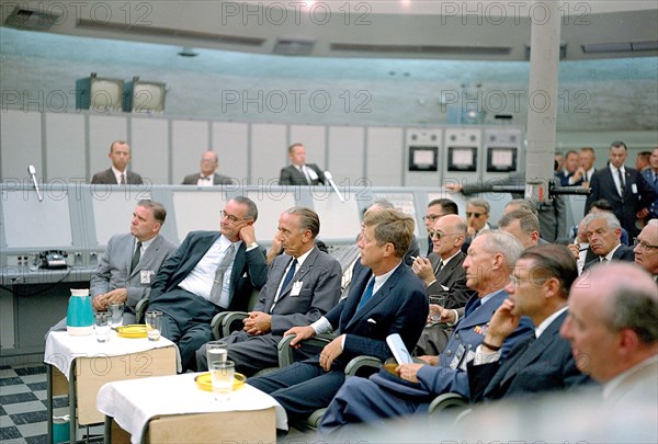 US president John F Kennedy at the Kennedy Space Center in Florida, USA, September 11, 1962. Creator: NASA.