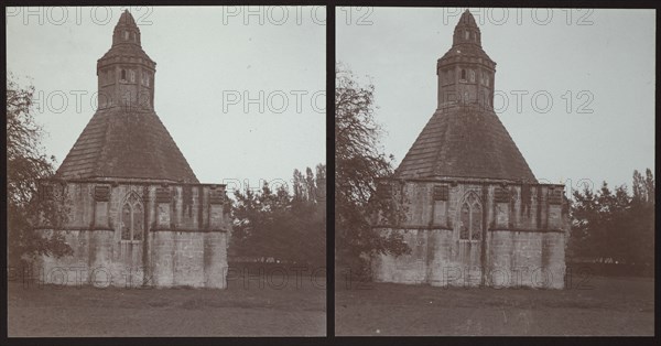 Abbot's Kitchen, Glastonbury Abbey, Glastonbury, Mendip, Somerset, 1913. Creator: Walter Edward Zehetmayr.