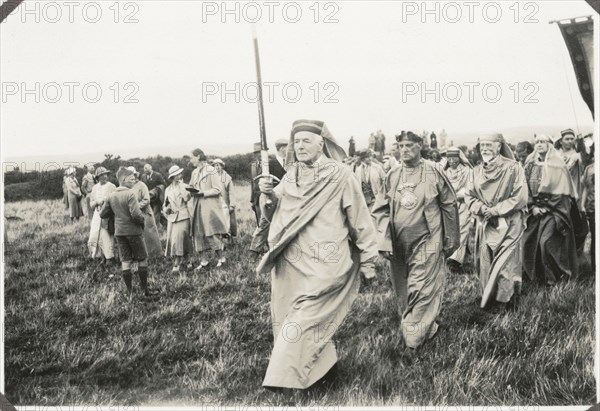 Gorsedh Kernow, Castle Killibury Camp, Egloshayle, Cornwall, 1936. Creator: Unknown.