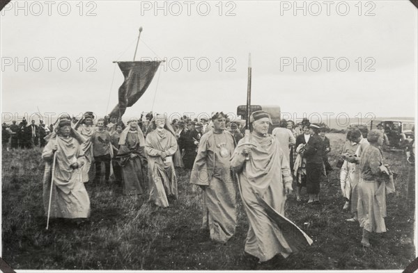 Gorsedh Kernow, Castle Killibury Camp, Egloshayle, Cornwall, 1936. Creator: Unknown.