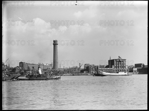 Shot Tower and Lead Works, Belvedere Road, Lambeth, Greater London Authority, 1936. Creator: Charles William  Prickett.