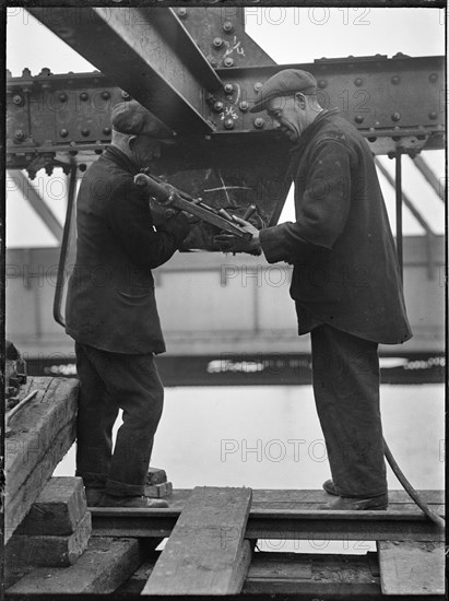 Demolition of Waterloo Bridge, Lambeth, Greater London Authority, 1936. Creator: Charles William  Prickett.