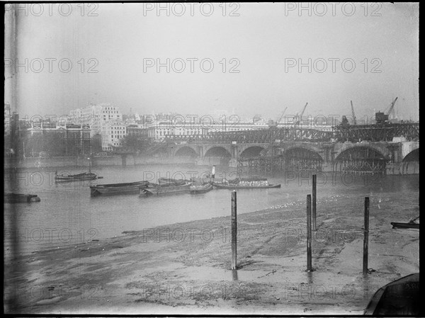 Demolition of Waterloo Bridge, City of Westminster, Greater London Authority, 1936. Creator: Charles William  Prickett.