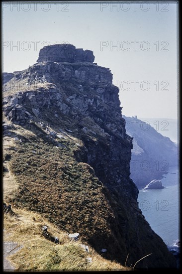 Castle Rock, Lynton and Lynmouth, North Devon, 1959. Creator: Norman Barnard.