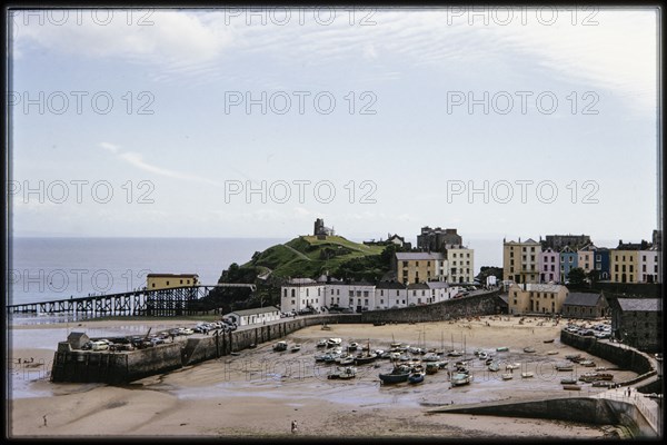 Tenby Harbour, Tenby, Pembrokeshire, Wales, 1964. Creator: Norman Barnard.