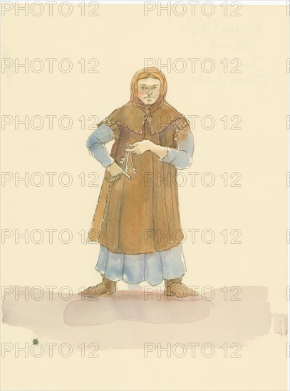 A medieval steward, who was responsible for running the household and estate of a lord, 2004. Creator: Judith Dobie.