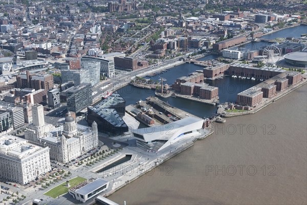 The Royal Albert Dock and environs, Liverpool, 2015. Creator: Historic England.