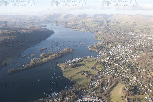 Belle Isle and Bowness-on-Windermere, Cumbria, 2015. Creator: Historic England.