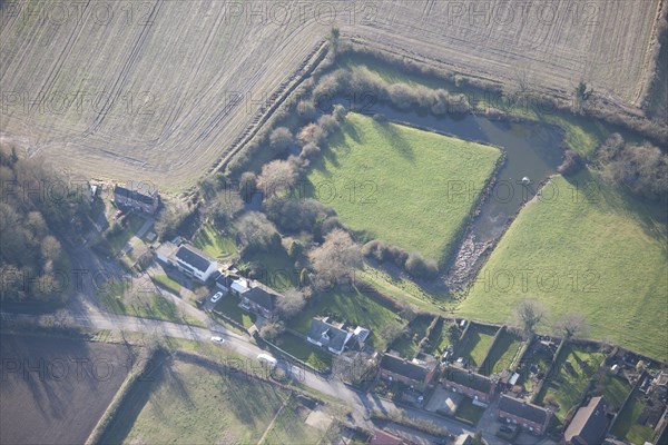 Water filled moat, Coddington, Nottinghamshire, 2015. Creator: Historic England.
