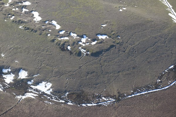 Practice trenches, Redmires First World War Training Area, Hallam Moors, Sheffield, 2015. Creator: Historic England.