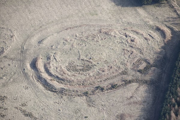 Iron Age multivallate hillfort earthwork, Jenny's Lantern, Northumberland, 2015 Creator: Historic England.