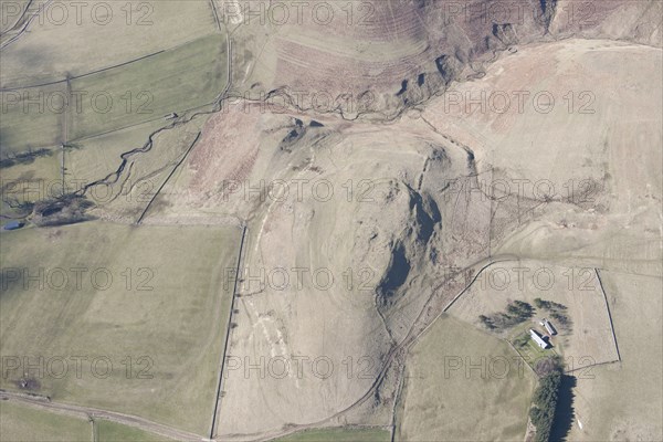 Iron Age defended settlement and Romano-British settlement on Gallow Law, Northumberland, 2015. Creator: Historic England.