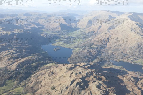 Grasmere viewed from Loughrigg Fell, Cumbria, 2015. Creator: Historic England.