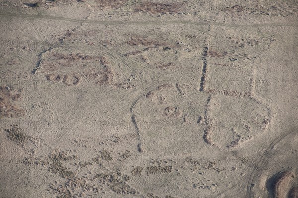 Romano-British enclosed settlement earthwork, Jenny's Lantern, Northumberland, 2015. Creator: Historic England.