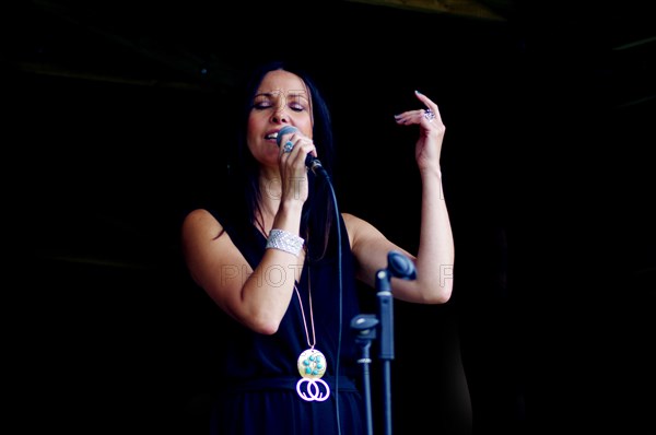 Jo Harrop, Jo Harrop Quartet, Listening Room Jazz, Three Horseshoes, Knockholt, Kent, July 2021. Creator: Brian O'Connor.