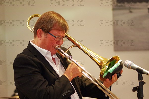 Roger Marks, The Pete Allen Band, Deanwood Park Golf Club, Newbury, Berks, 10th Oct. 2021. Creator: Brian O'Connor.