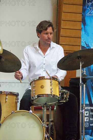 Wesley Gibbens, Darius Brubeck Quartet, NJA Fundraiser, Loughton Methodist Church, Essex, Sep 2021. Creator: Brian O'Connor.