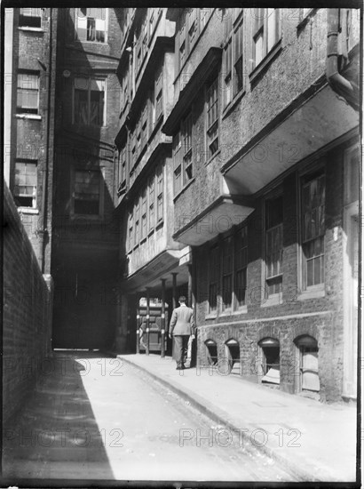 Middle Temple Lane, Temple, City of London, Greater London Authority, 1930s. Creator: Charles William Prickett.