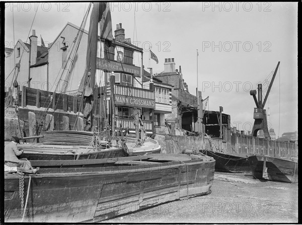 Prospect of Whitby, Wapping Wall, Wapping, Tower Hamlets, Greater London Authority, 1930s. Creator: Charles William  Prickett.