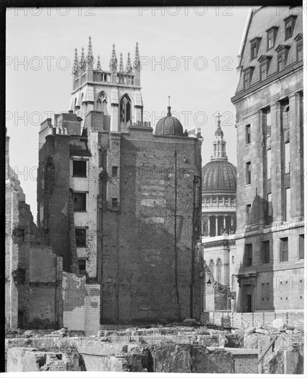 St Paul's Cathedral, St Paul's Churchyard, City of London, City of London, GLA, 1941-1945. Creator: Charles William  Prickett.