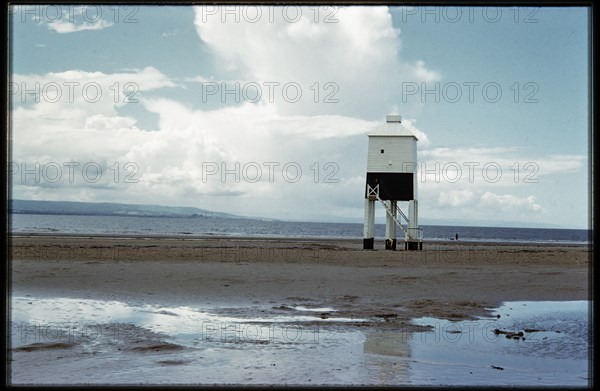 Burnham Low Lighthouse, Burnham-on-Sea and Highbridge, Sedgemoor, Somerset, 1956-1957. Creator: Norman Barnard.