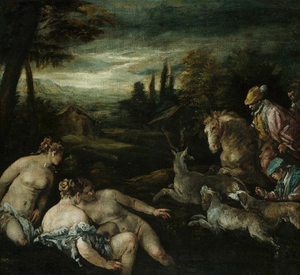 Diana and Actaeon, 1585/92. Creator: Jacopo Bassano il vecchio.