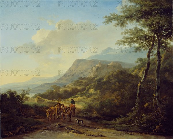 Italian Landscape with Travelers, 1645/50. Creator: Jan Dirksz Both.