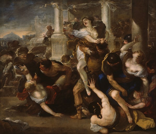 The Abduction of the Sabine Women, 1675/80. Creator: Luca Giordano.