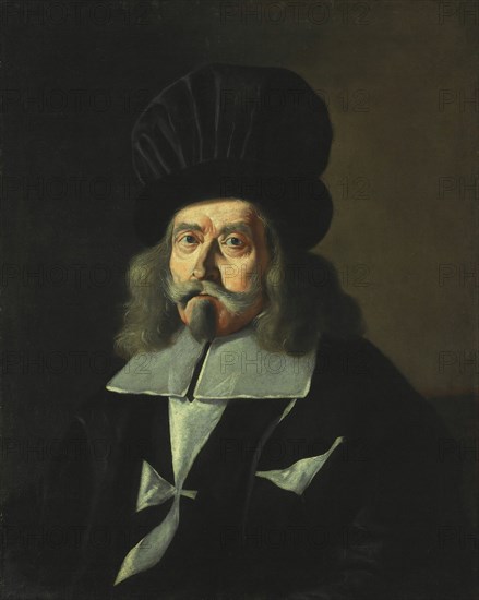 Portrait of a Grand Master of the Knights of Malta, Martin de Redin, c. 1660. Creator: Mattia Preti.